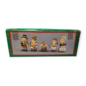 House of Lloyd Christmas Around the World Thanksgiving Mini Figurines First Meal